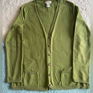 Talbots cardigan with Vneck size M.